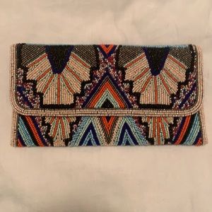 EUC Art Deco beaded clutch